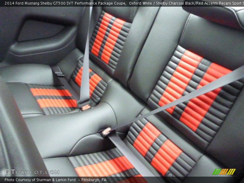 Rear Seat of 2014 Mustang Shelby GT500 SVT Performance Package Coupe