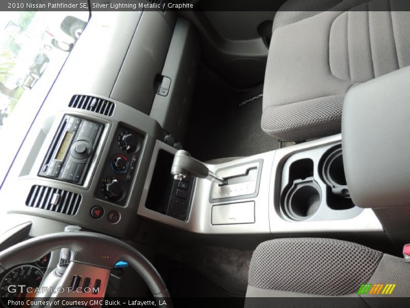 Silver Lightning Metallic / Graphite 2010 Nissan Pathfinder SE