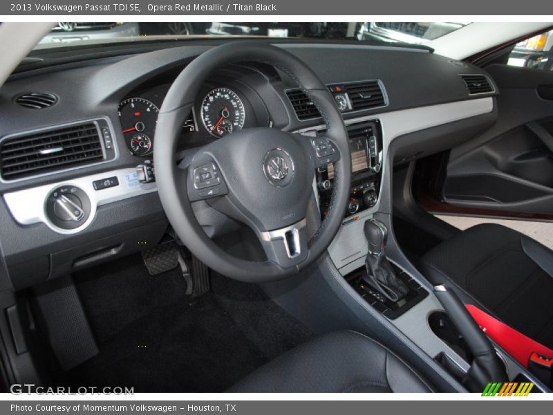 Opera Red Metallic / Titan Black 2013 Volkswagen Passat TDI SE