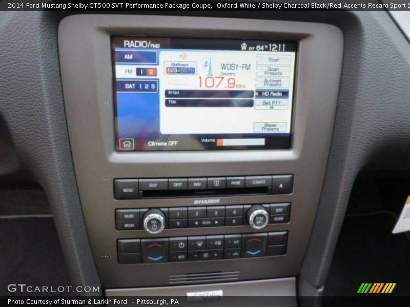 Controls of 2014 Mustang Shelby GT500 SVT Performance Package Coupe