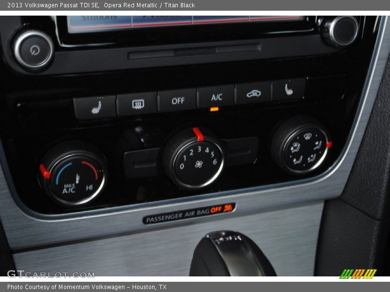 Opera Red Metallic / Titan Black 2013 Volkswagen Passat TDI SE