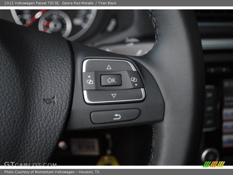 Opera Red Metallic / Titan Black 2013 Volkswagen Passat TDI SE