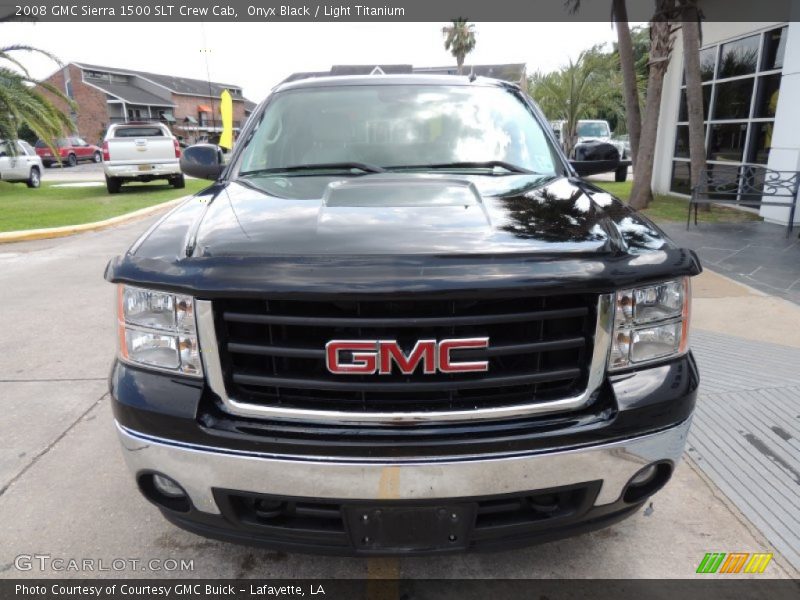 Onyx Black / Light Titanium 2008 GMC Sierra 1500 SLT Crew Cab