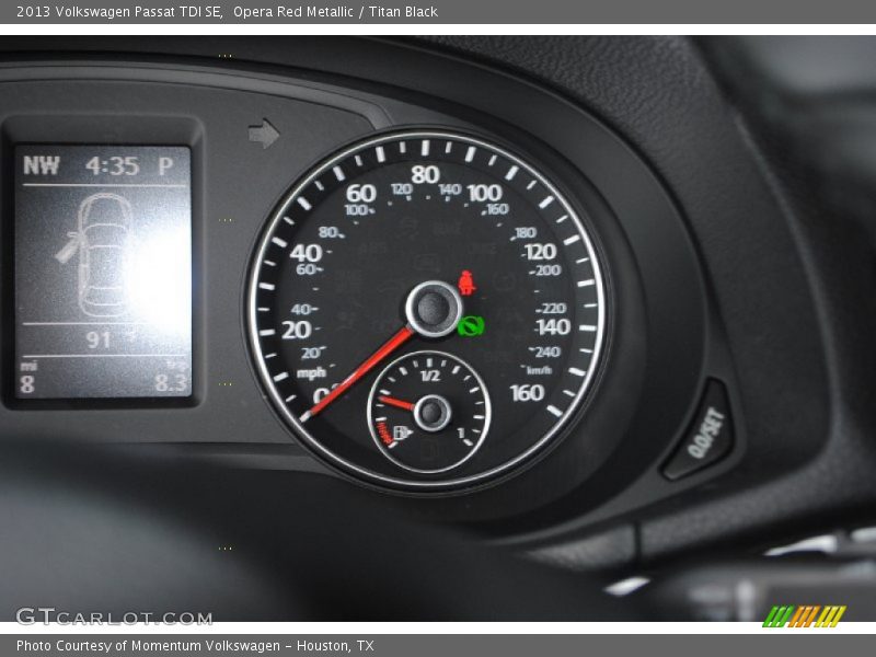 Opera Red Metallic / Titan Black 2013 Volkswagen Passat TDI SE