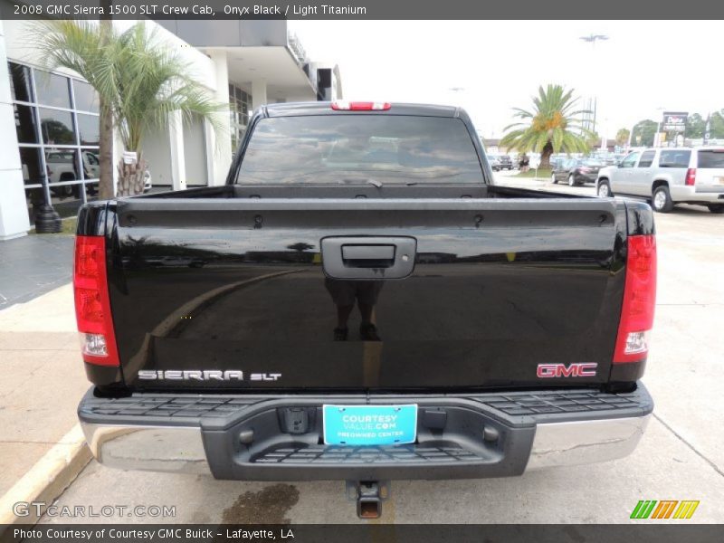 Onyx Black / Light Titanium 2008 GMC Sierra 1500 SLT Crew Cab
