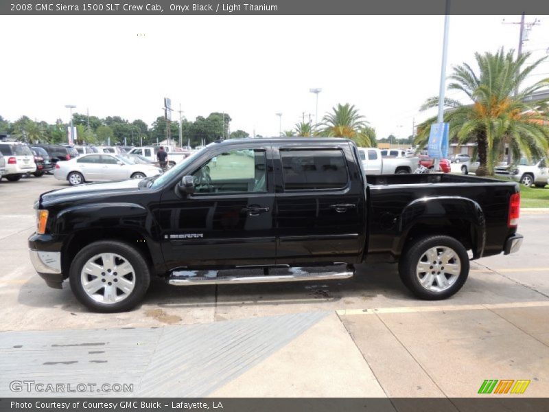 Onyx Black / Light Titanium 2008 GMC Sierra 1500 SLT Crew Cab