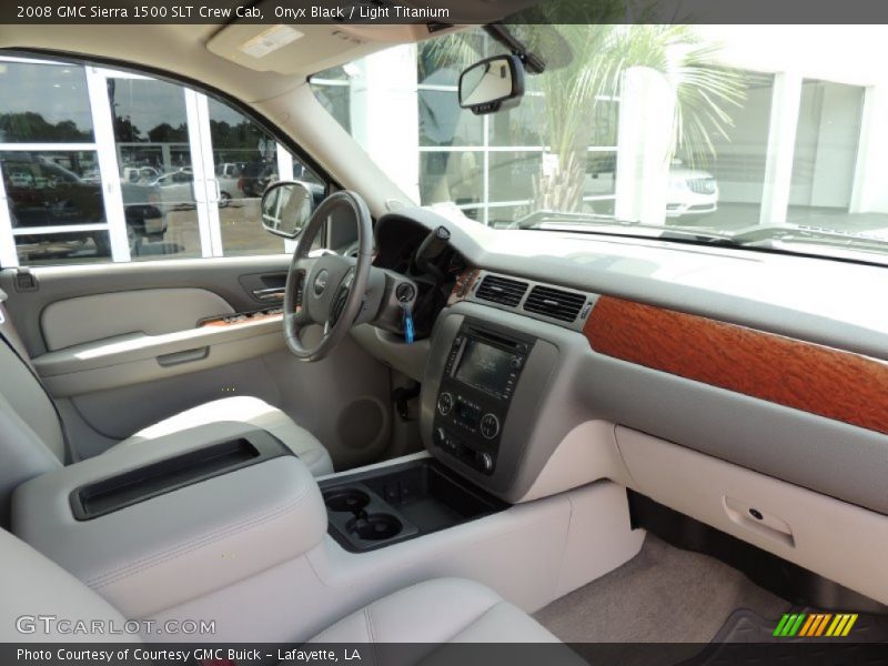Onyx Black / Light Titanium 2008 GMC Sierra 1500 SLT Crew Cab
