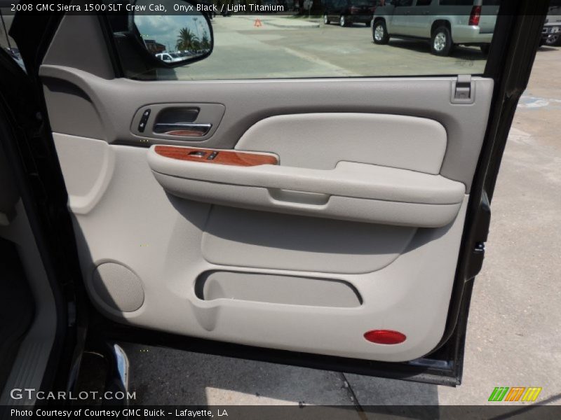 Onyx Black / Light Titanium 2008 GMC Sierra 1500 SLT Crew Cab