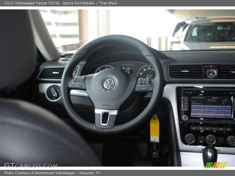 Opera Red Metallic / Titan Black 2013 Volkswagen Passat TDI SE