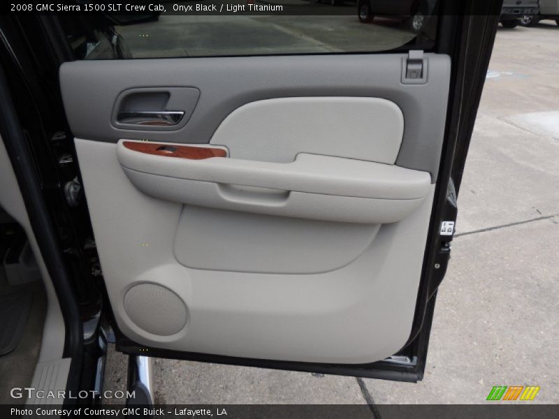 Onyx Black / Light Titanium 2008 GMC Sierra 1500 SLT Crew Cab