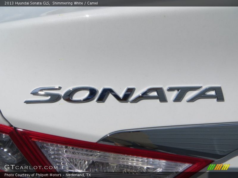 Shimmering White / Camel 2013 Hyundai Sonata GLS