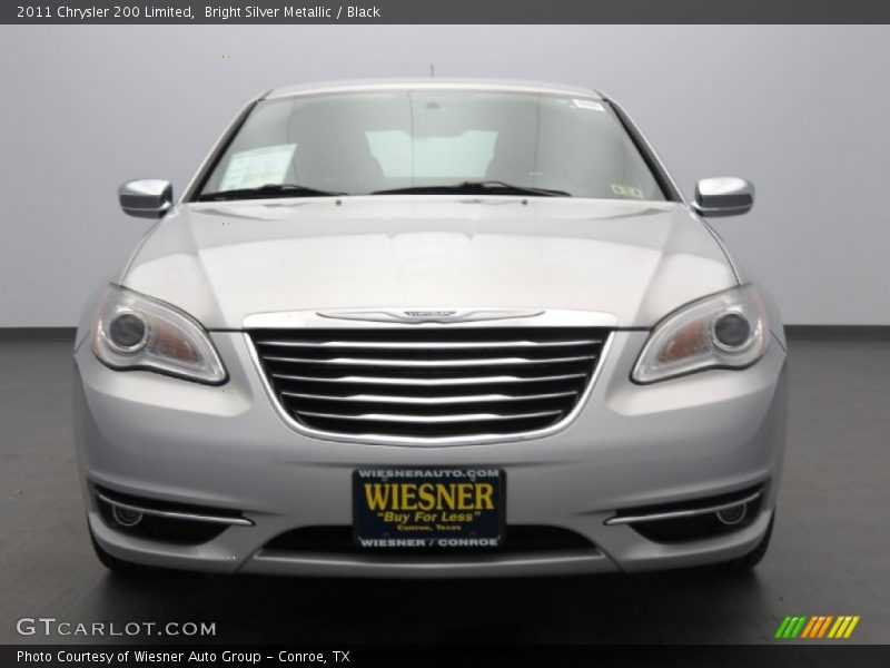 Bright Silver Metallic / Black 2011 Chrysler 200 Limited