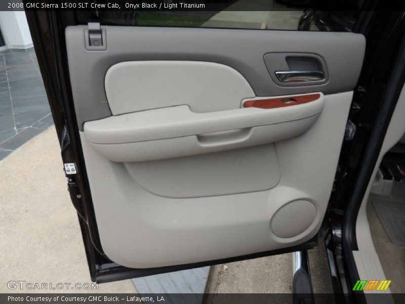 Onyx Black / Light Titanium 2008 GMC Sierra 1500 SLT Crew Cab