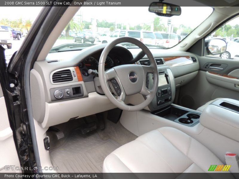 Onyx Black / Light Titanium 2008 GMC Sierra 1500 SLT Crew Cab