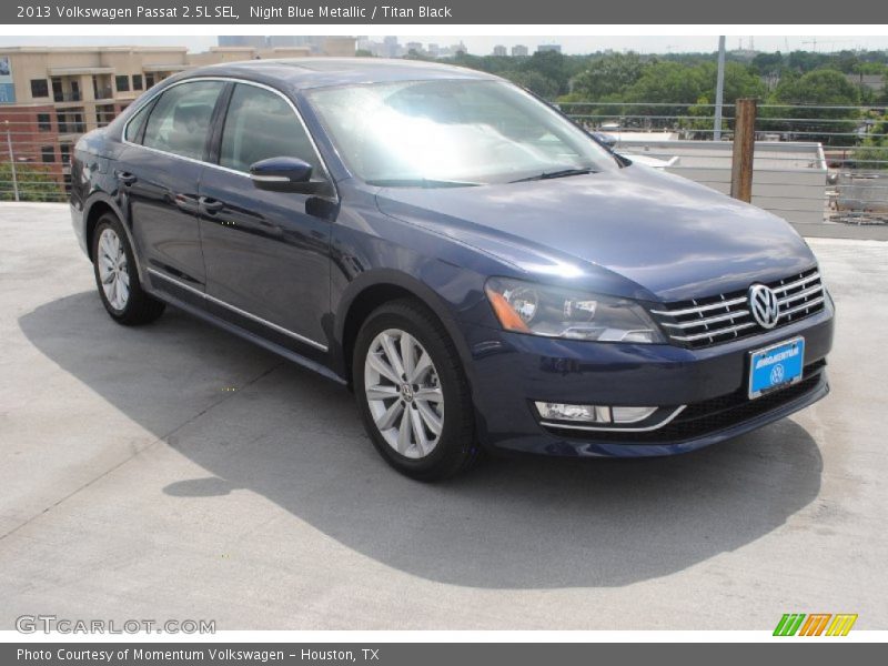 Night Blue Metallic / Titan Black 2013 Volkswagen Passat 2.5L SEL