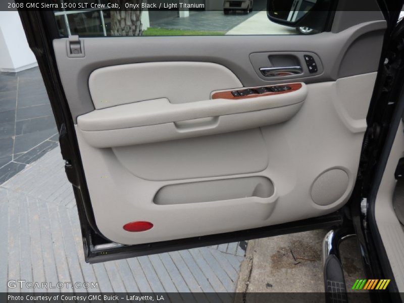 Onyx Black / Light Titanium 2008 GMC Sierra 1500 SLT Crew Cab