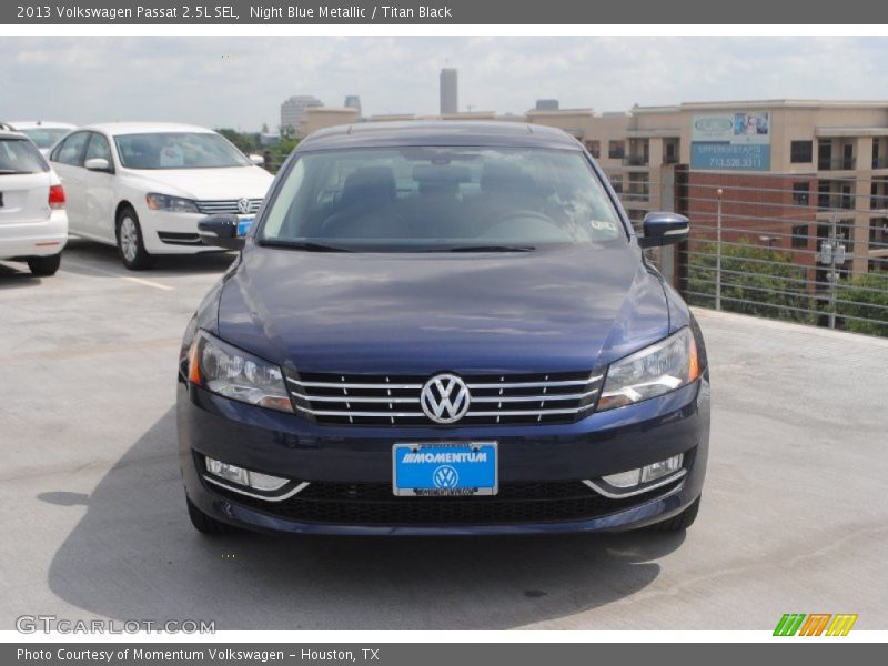 Night Blue Metallic / Titan Black 2013 Volkswagen Passat 2.5L SEL