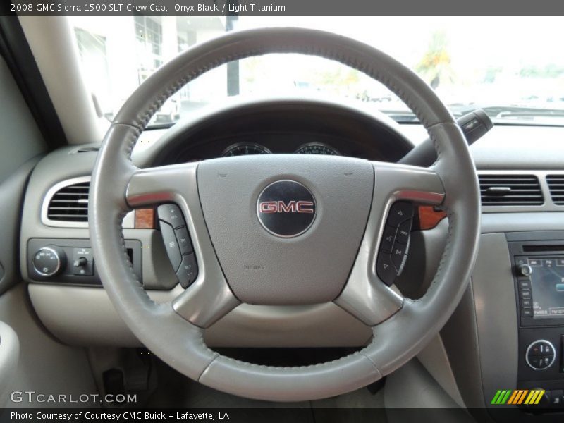 Onyx Black / Light Titanium 2008 GMC Sierra 1500 SLT Crew Cab