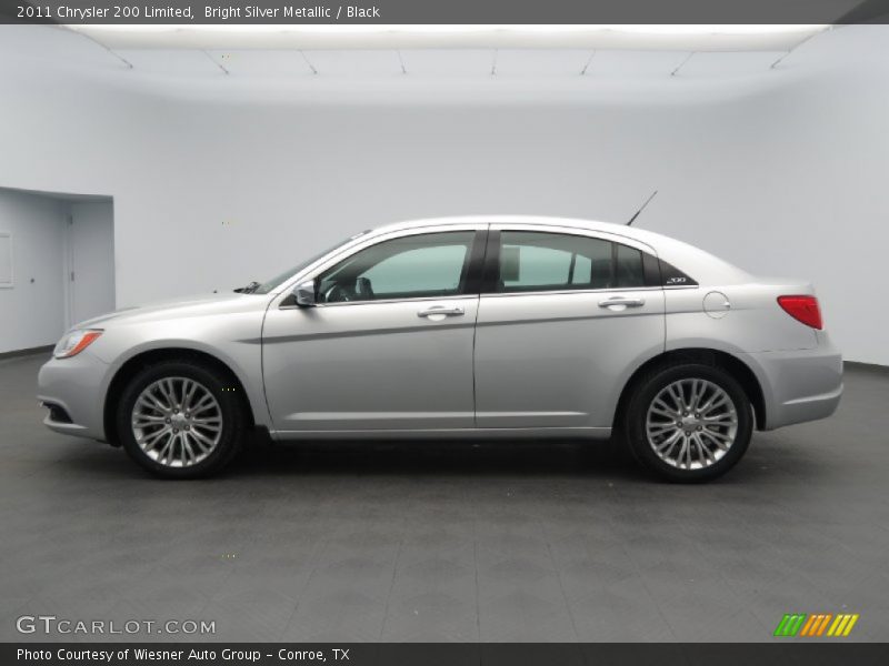 Bright Silver Metallic / Black 2011 Chrysler 200 Limited