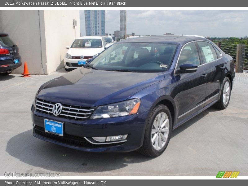 Night Blue Metallic / Titan Black 2013 Volkswagen Passat 2.5L SEL
