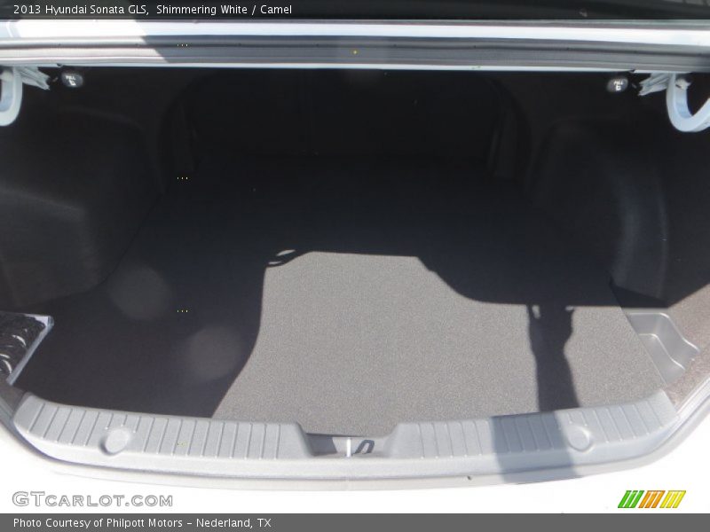 Shimmering White / Camel 2013 Hyundai Sonata GLS