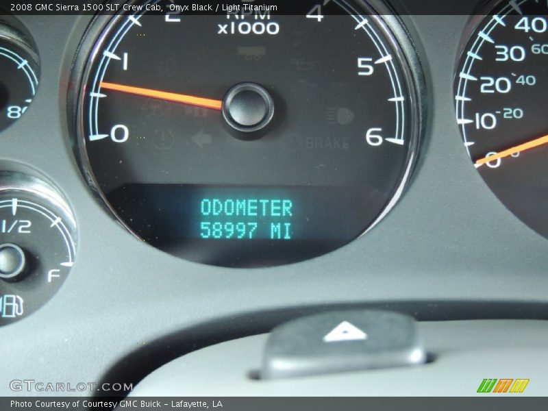 Onyx Black / Light Titanium 2008 GMC Sierra 1500 SLT Crew Cab
