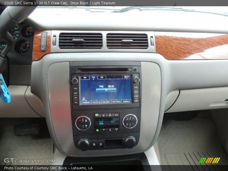 Onyx Black / Light Titanium 2008 GMC Sierra 1500 SLT Crew Cab