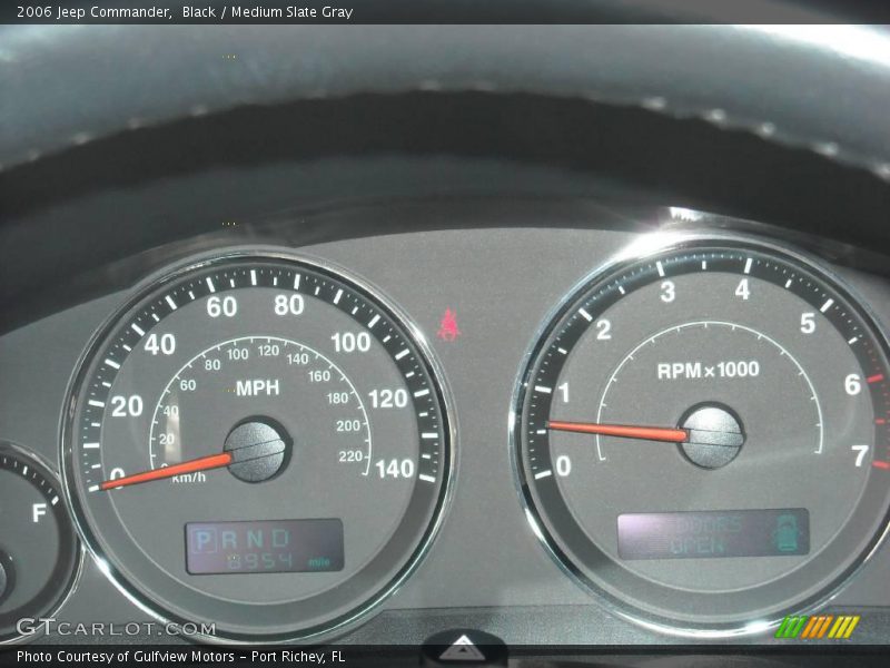 Black / Medium Slate Gray 2006 Jeep Commander