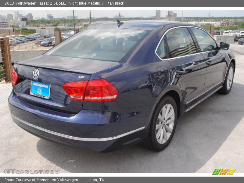 Night Blue Metallic / Titan Black 2013 Volkswagen Passat 2.5L SEL
