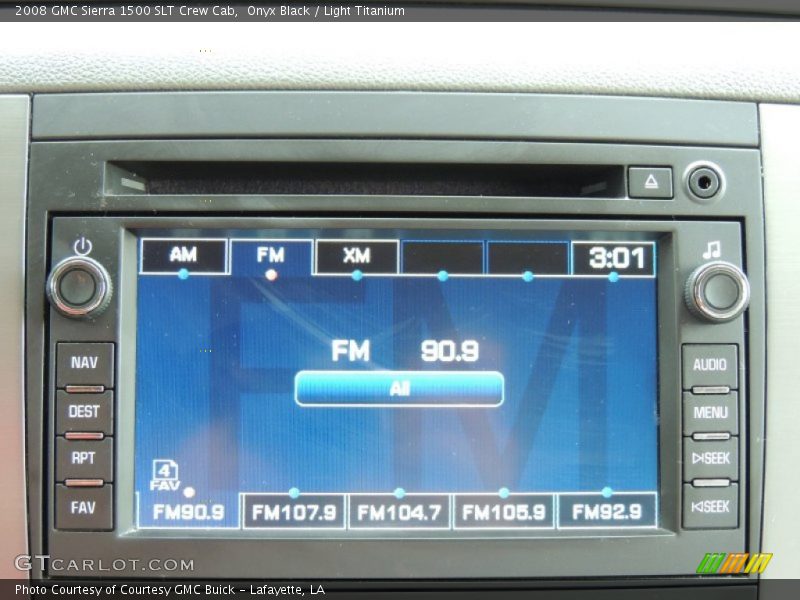 Onyx Black / Light Titanium 2008 GMC Sierra 1500 SLT Crew Cab