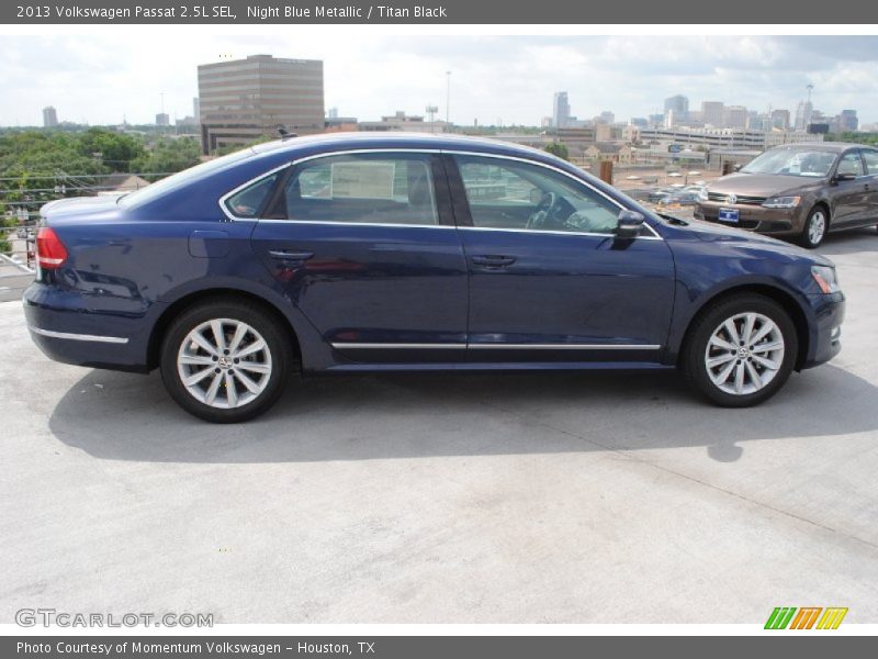 Night Blue Metallic / Titan Black 2013 Volkswagen Passat 2.5L SEL