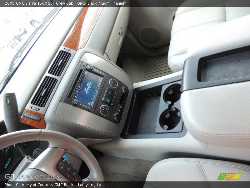 Onyx Black / Light Titanium 2008 GMC Sierra 1500 SLT Crew Cab