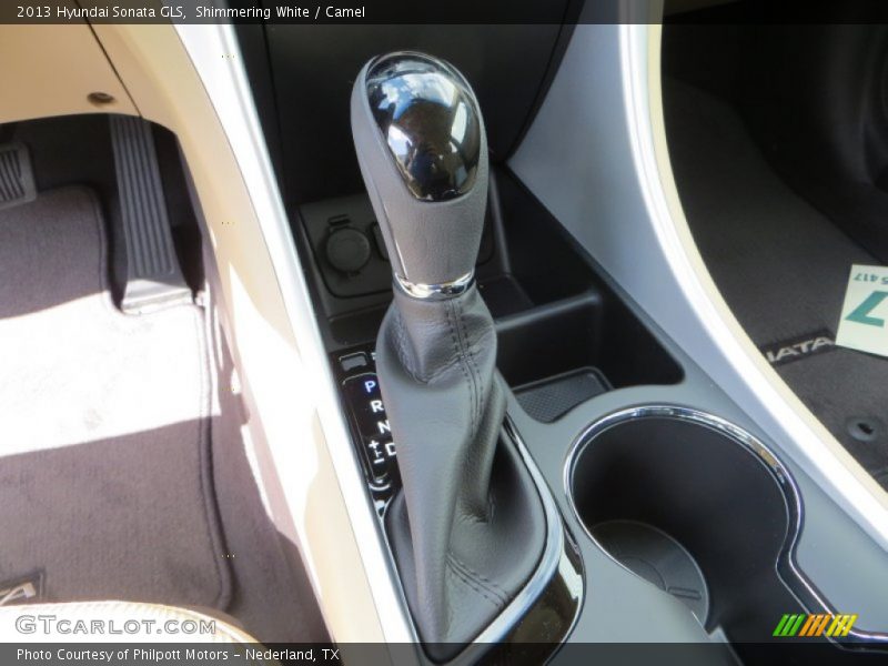 Shimmering White / Camel 2013 Hyundai Sonata GLS