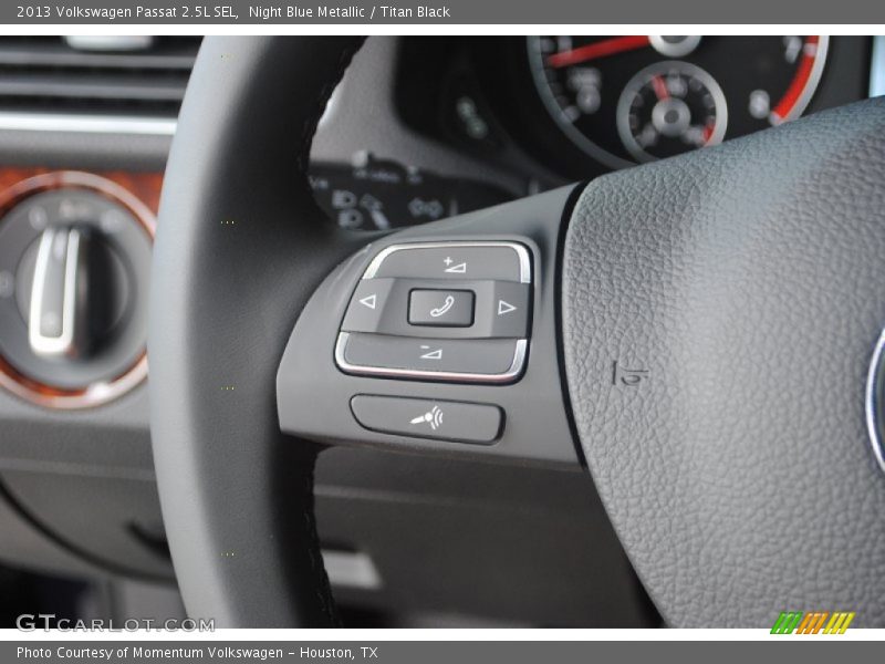 Night Blue Metallic / Titan Black 2013 Volkswagen Passat 2.5L SEL