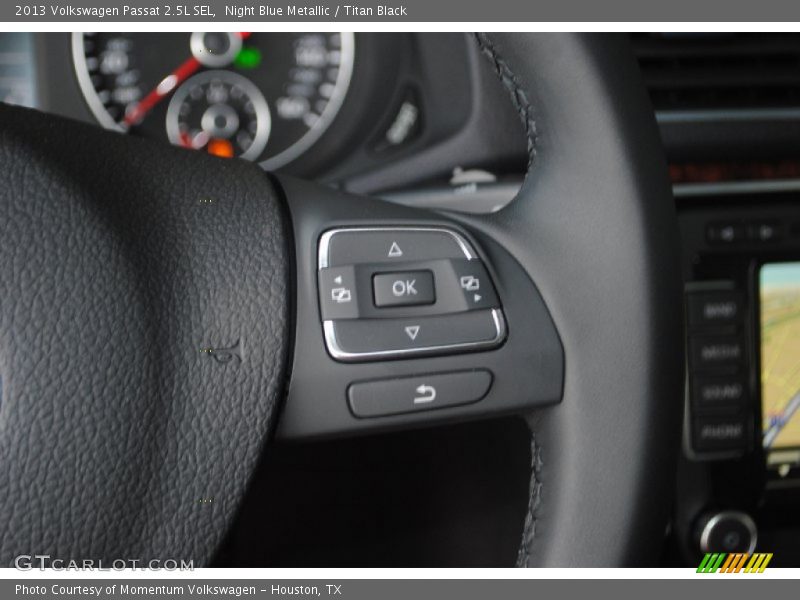 Night Blue Metallic / Titan Black 2013 Volkswagen Passat 2.5L SEL