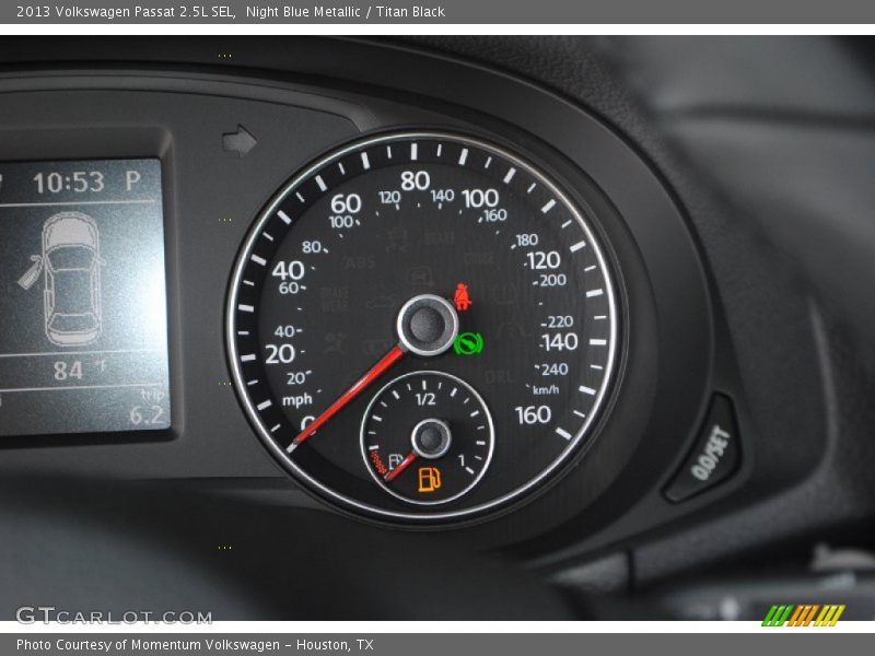 Night Blue Metallic / Titan Black 2013 Volkswagen Passat 2.5L SEL