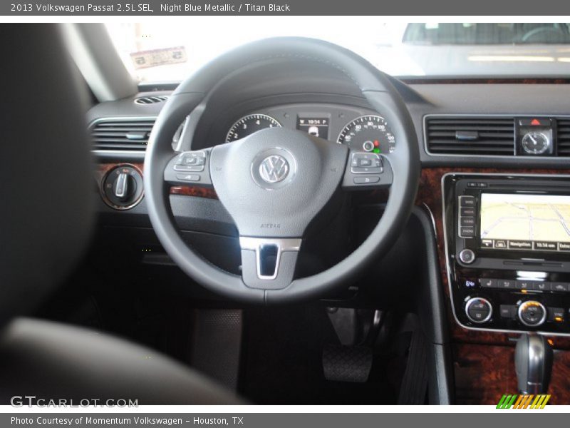 Night Blue Metallic / Titan Black 2013 Volkswagen Passat 2.5L SEL