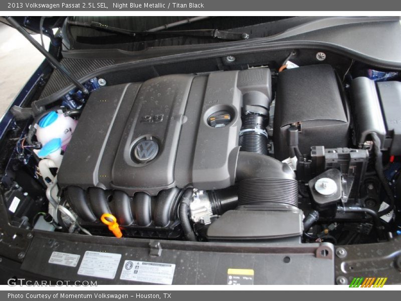 Night Blue Metallic / Titan Black 2013 Volkswagen Passat 2.5L SEL