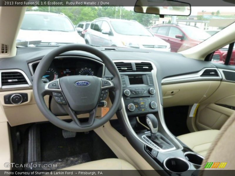 Ruby Red Metallic / Dune 2013 Ford Fusion SE 1.6 EcoBoost