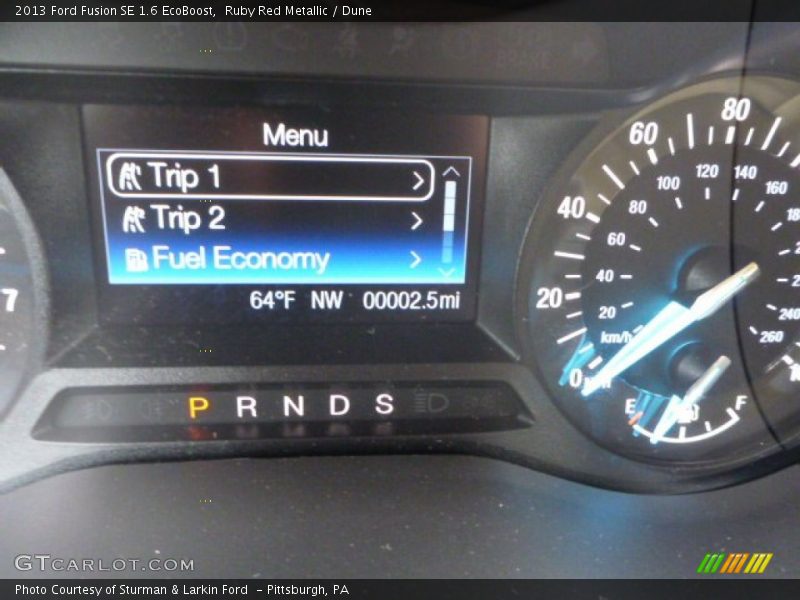 Ruby Red Metallic / Dune 2013 Ford Fusion SE 1.6 EcoBoost