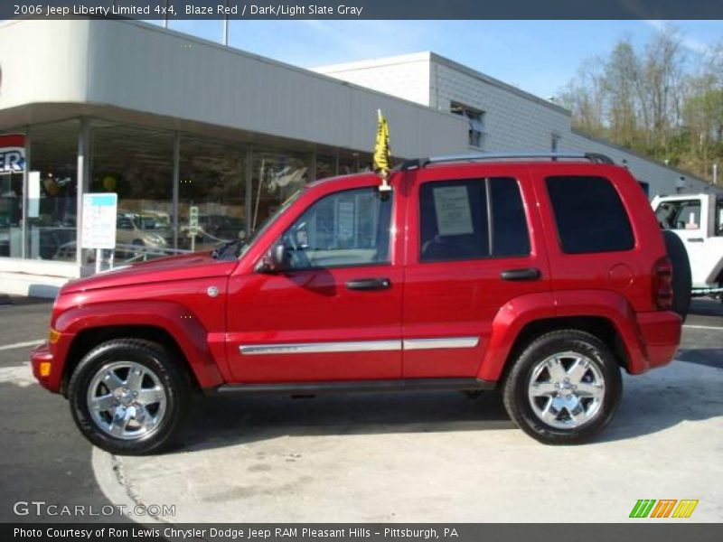 Blaze Red / Dark/Light Slate Gray 2006 Jeep Liberty Limited 4x4