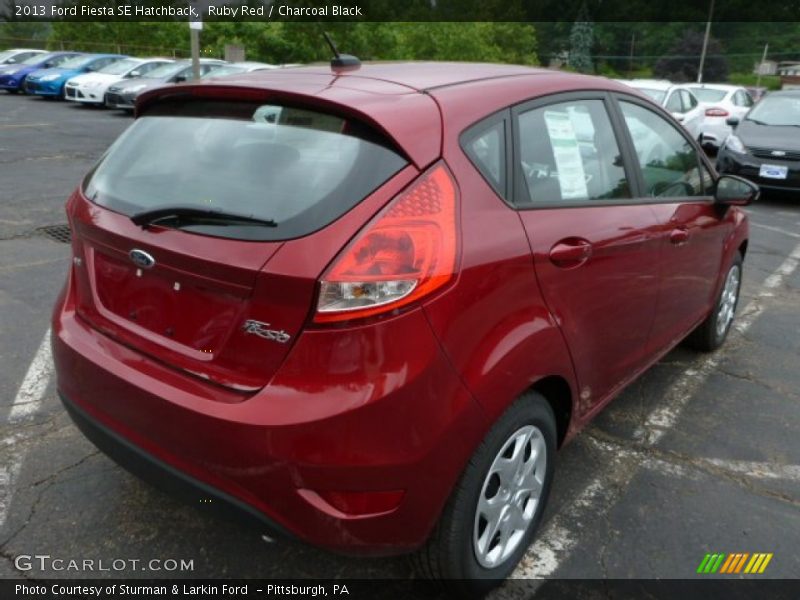 Ruby Red / Charcoal Black 2013 Ford Fiesta SE Hatchback
