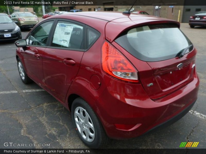 Ruby Red / Charcoal Black 2013 Ford Fiesta SE Hatchback