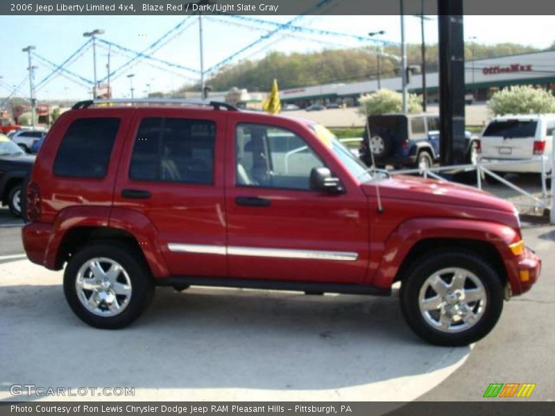 Blaze Red / Dark/Light Slate Gray 2006 Jeep Liberty Limited 4x4