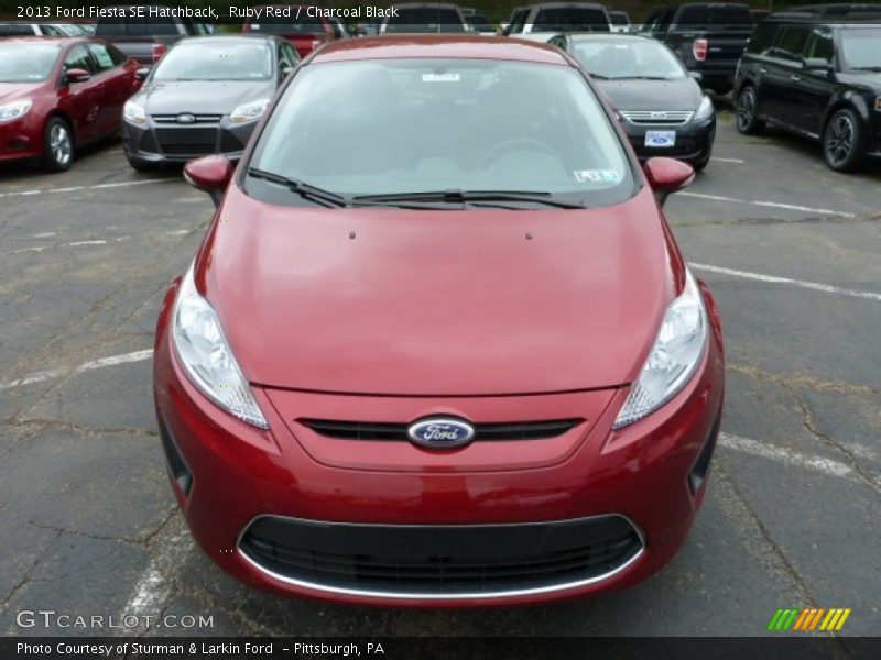 Ruby Red / Charcoal Black 2013 Ford Fiesta SE Hatchback