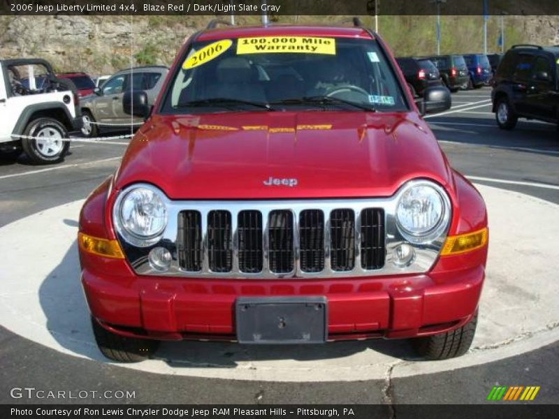 Blaze Red / Dark/Light Slate Gray 2006 Jeep Liberty Limited 4x4