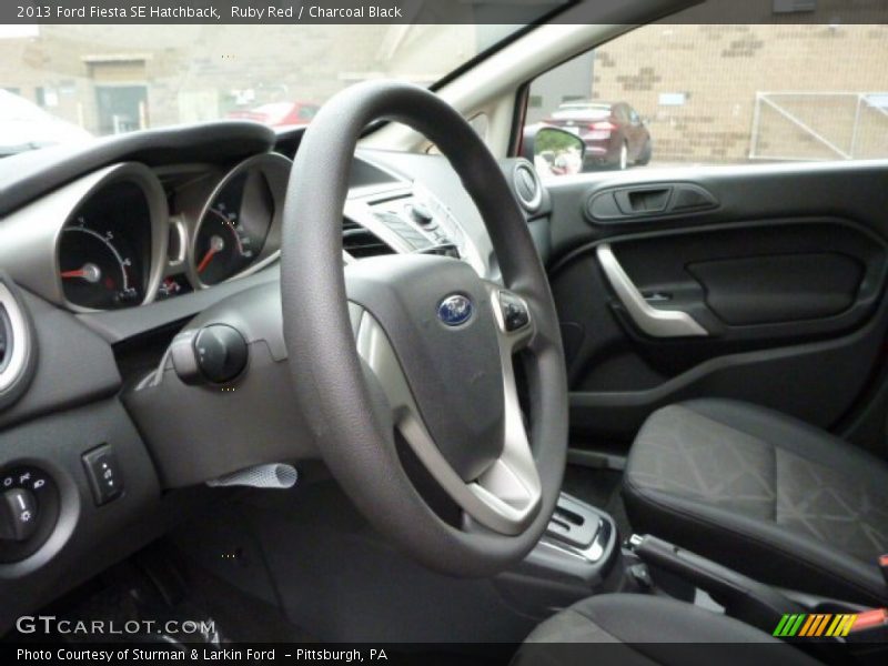 Ruby Red / Charcoal Black 2013 Ford Fiesta SE Hatchback