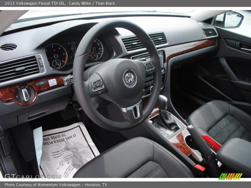 Candy White / Titan Black 2013 Volkswagen Passat TDI SEL