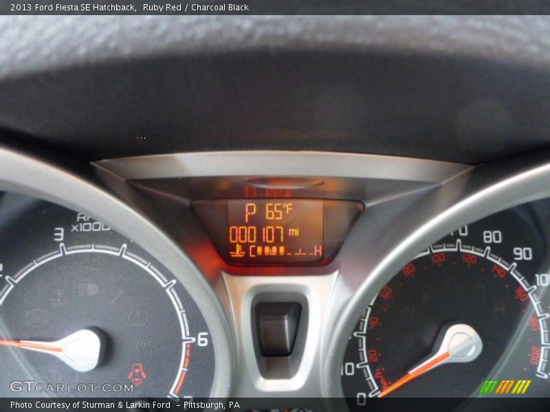 Ruby Red / Charcoal Black 2013 Ford Fiesta SE Hatchback