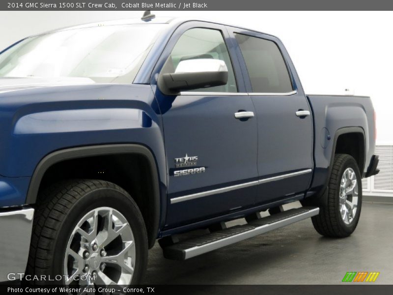 Cobalt Blue Metallic / Jet Black 2014 GMC Sierra 1500 SLT Crew Cab